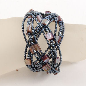 BRACCIALI RIGIDI DOPPIA TRECCIA C/MADREPERLA - Image 11