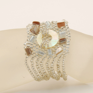 BRACCIALI ONDA CON CIONDOLO MADREPERLA - Image 35