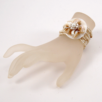 BRACCIALI ELASTICI CON FIORE MADREPERLA - Image 24
