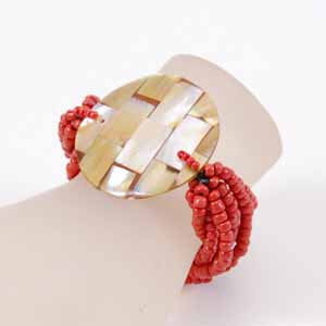 BRACCIALI ELASTICI 10 FILI MADREPERLA PATCHWORK - Image 8