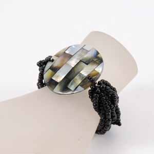 BRACCIALI ELASTICI 10 FILI MADREPERLA PATCHWORK - Image 9