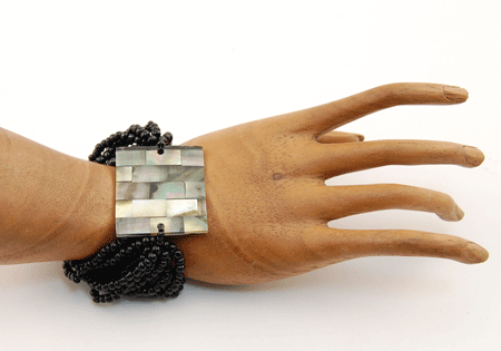 BRACCIALI ELASTICI 10 FILI MADREPERLA PATCHWORK - Image 7