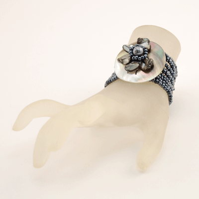 BRACCIALI ELASTICI CON FIORE MADREPERLA - Image 30