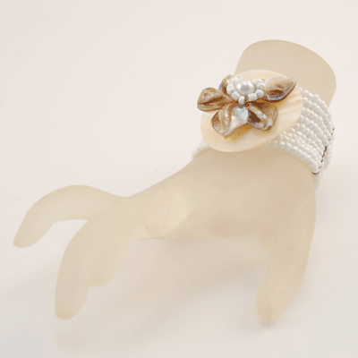 BRACCIALI ELASTICI CON FIORE MADREPERLA - Image 32