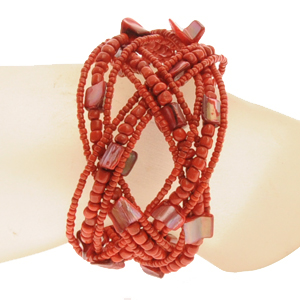 BRACCIALI RIGIDI DOPPIA TRECCIA C/MADREPERLA - Image 15