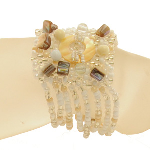 BRACCIALI ONDA CON CIONDOLO MADREPERLA - Image 37