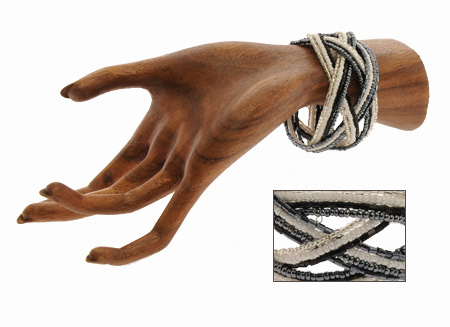 BRACCIALI RIGIDI DOPPIA TRECCIA STRIPE 4 FILI - Image 7