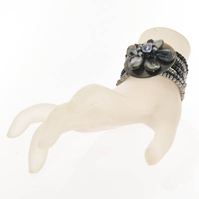 BRACCIALI ELASTICI CON FIORE MADREPERLA - Image 33