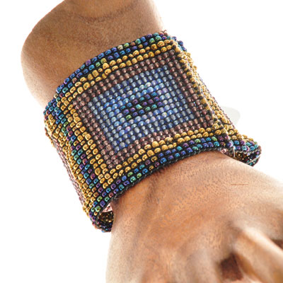 BRACCIALI ELASTICI MICROPERLINE DISEGNI ETNICI - Image 21