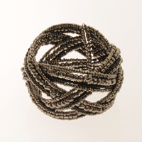 BRACCIALI RIGIDI PERLINE DOPPIA TRECCIA BIG