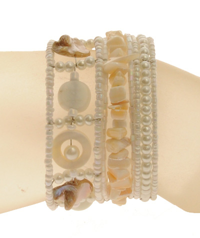 BRACCIALI RIGIDI TANGGA COIN MUTIARA CERAMIC STYLE - Image 22