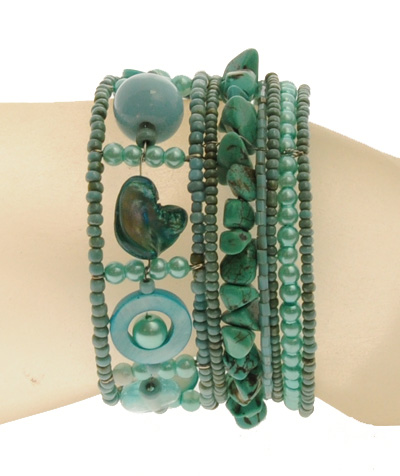 BRACCIALI RIGIDI TANGGA COIN MUTIARA CERAMIC STYLE - Image 23