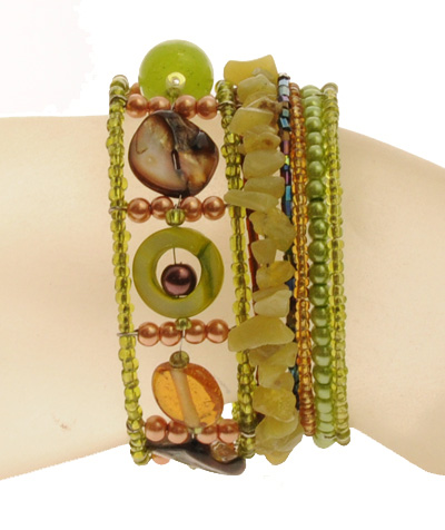 BRACCIALI RIGIDI TANGGA COIN MUTIARA CERAMIC STYLE - Image 24