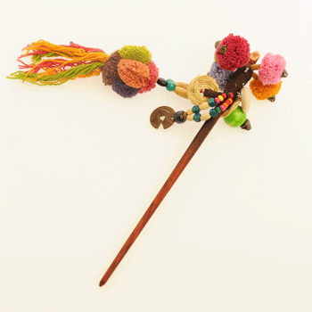 FERMACAPELLI SPILLONE POM POM - Image 2