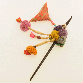 FERMACAPELLI SPILLONE POM POM - Image 6