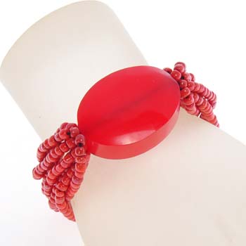 BRACCIALI ELASTIC 10 LINE OVAL RESIN TINTA UNITA - Image 10