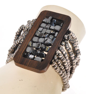 BRACCIALI ELASTICI 10 RIGHE KAYU RECTANGULAR COMB STONE - Image 11