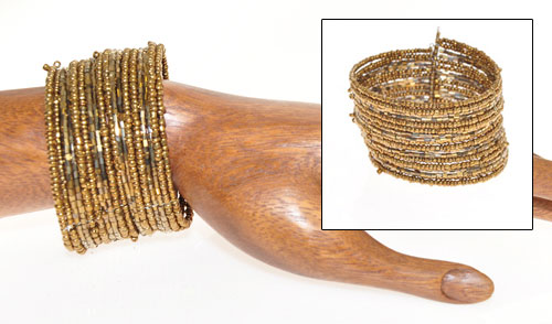 BRACCIALETTI RIGIDI CON PERLINE 18 FILI - Image 17