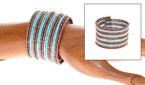 BRACCIALETTI RIGIDI CON PERLINE 18 FILI - Image 18