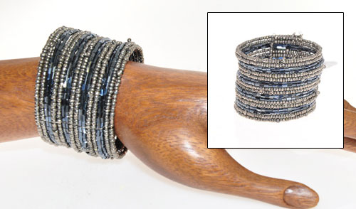 BRACCIALETTI RIGIDI CON PERLINE 18 FILI - Image 19