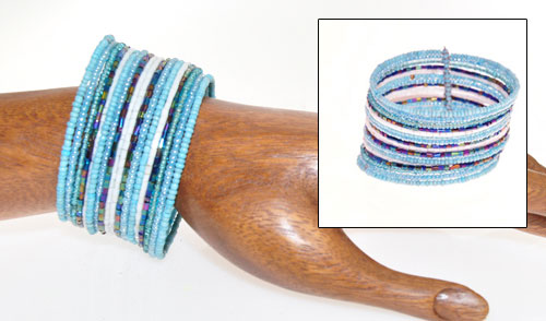 BRACCIALETTI RIGIDI CON PERLINE 18 FILI - Image 21