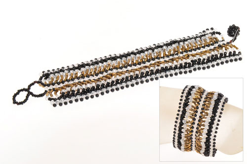 BRACCIALI APERTI CON PERLINE MULTIFILO - Image 25