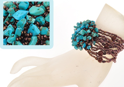 BRACCIALI APERTI FLOWER STONE