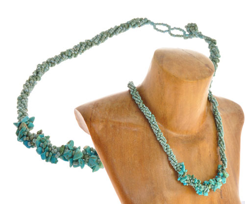 COLLANE CON PERLINE INTRECCIATE E PIETRE - Image 27