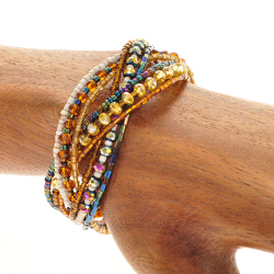 BRACCIALI KAKU KEPANG 9 LINE SPASI CRYSTAL STRIPE