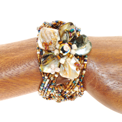 BRACCIALI KAKU FLOWER NAGED PUTIK CRYSTAL