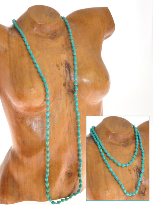 COLLANA TURCHESE EXTRALONG PERLE MEDIE - Image 5