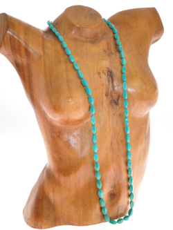 COLLANA TURCHESE EXTRALONG PERLE MEDIE