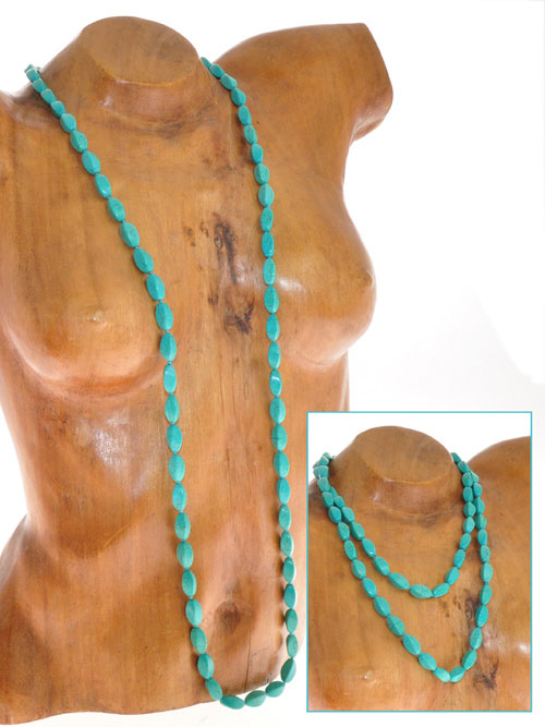 COLLANA TURCHESE EXTRALONG PERLE MEDIE - Image 9