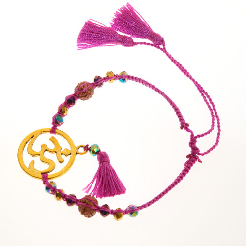 BRACCIALI MORBIDI TASSEL OM CIRCLE COLORE ORO - Image 9