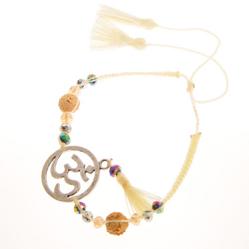 BRACCIALI MORBIDI TASSEL OM CIRCLE COLORE ARGENTO - Image 9