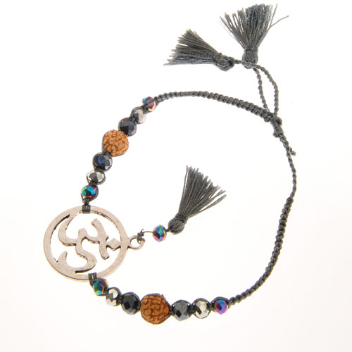 BRACCIALI MORBIDI TASSEL OM CIRCLE COLORE ARGENTO - Image 10