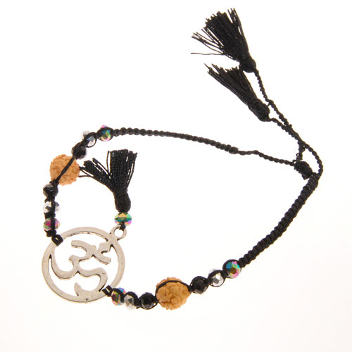 BRACCIALI MORBIDI TASSEL OM CIRCLE COLORE ARGENTO - Image 11