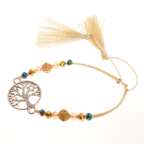 BRACCIALI MORBIDI TASSEL TREE OF LIFE CIRCLE COLORE ARGENTO - Image 10