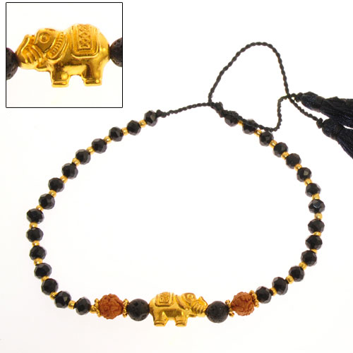 BRACCIALI TASSEL ELEFANT GANITRI LAVA ORO - Image 10