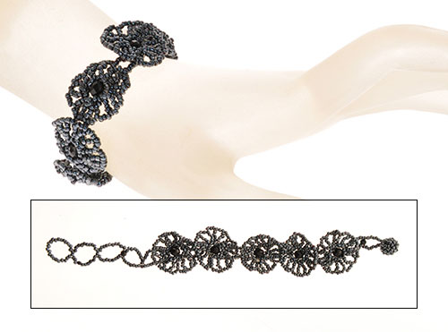 BRACCIALI 5 FLOWER CRYSTAL AMBURADUL STRIPE - Image 10