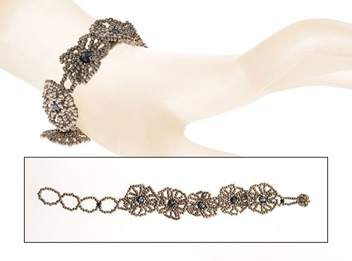 BRACCIALI 5 FLOWER CRYSTAL AMBURADUL STRIPE - Image 11