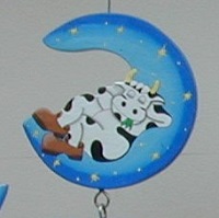 CALAMITA MINICHIMES PAGLIACCIO LUNA GIALLA