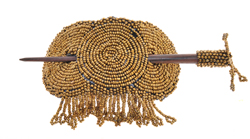 FERMACAPELLI BASTONCINO CON PERLINE E FRANGE