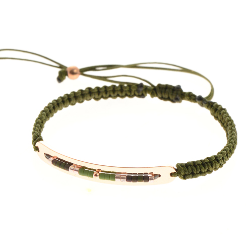 BRACCIALI MIYUKI SINGLE STRIPE ROSE PLATED - Image 9