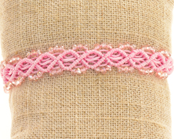 BRACCIALI MACRAME ONDA COMB KRISTAL 2 MILI