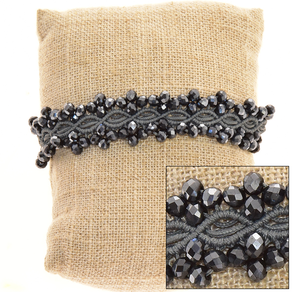 BRACCIALI MACRAME ONDA BALIK COMB KRISTAL 4 MILI - Image 2