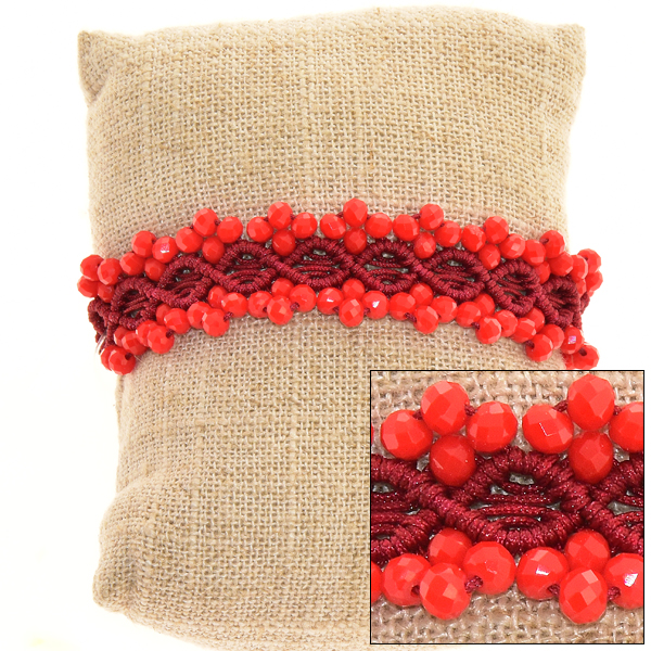 BRACCIALI MACRAME ONDA BALIK COMB KRISTAL 4 MILI - Image 3