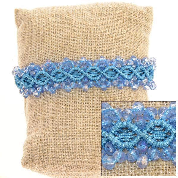 BRACCIALI MACRAME ONDA BALIK COMB KRISTAL 4 MILI - Image 6