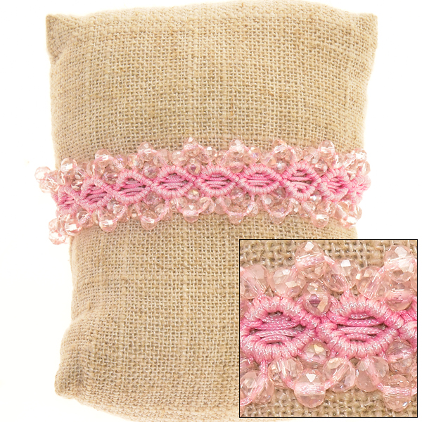 BRACCIALI MACRAME ONDA BALIK COMB KRISTAL 4 MILI - Image 8