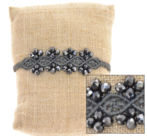 BRACCIALI MACRAME SOGAN MOTIF COMB KRISTAL - Image 2